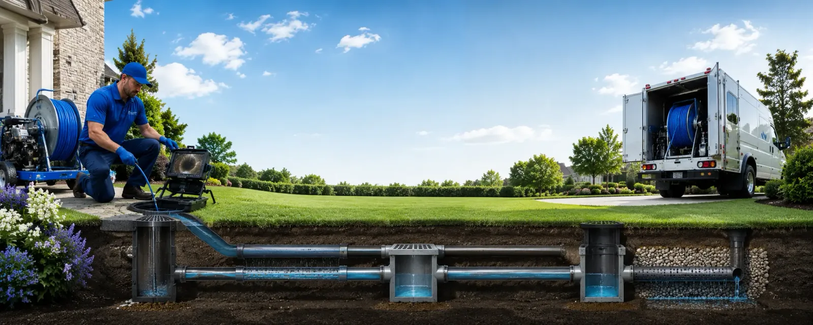 Outdoor drain cleaning information for Pleasant Lake, MI